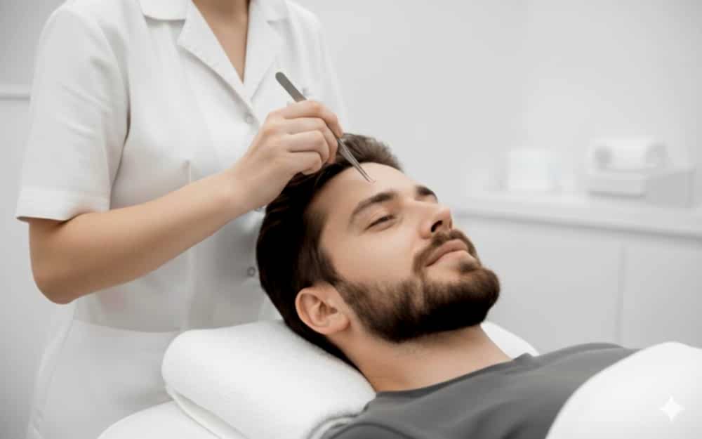 Коррекция бровей для мужчин