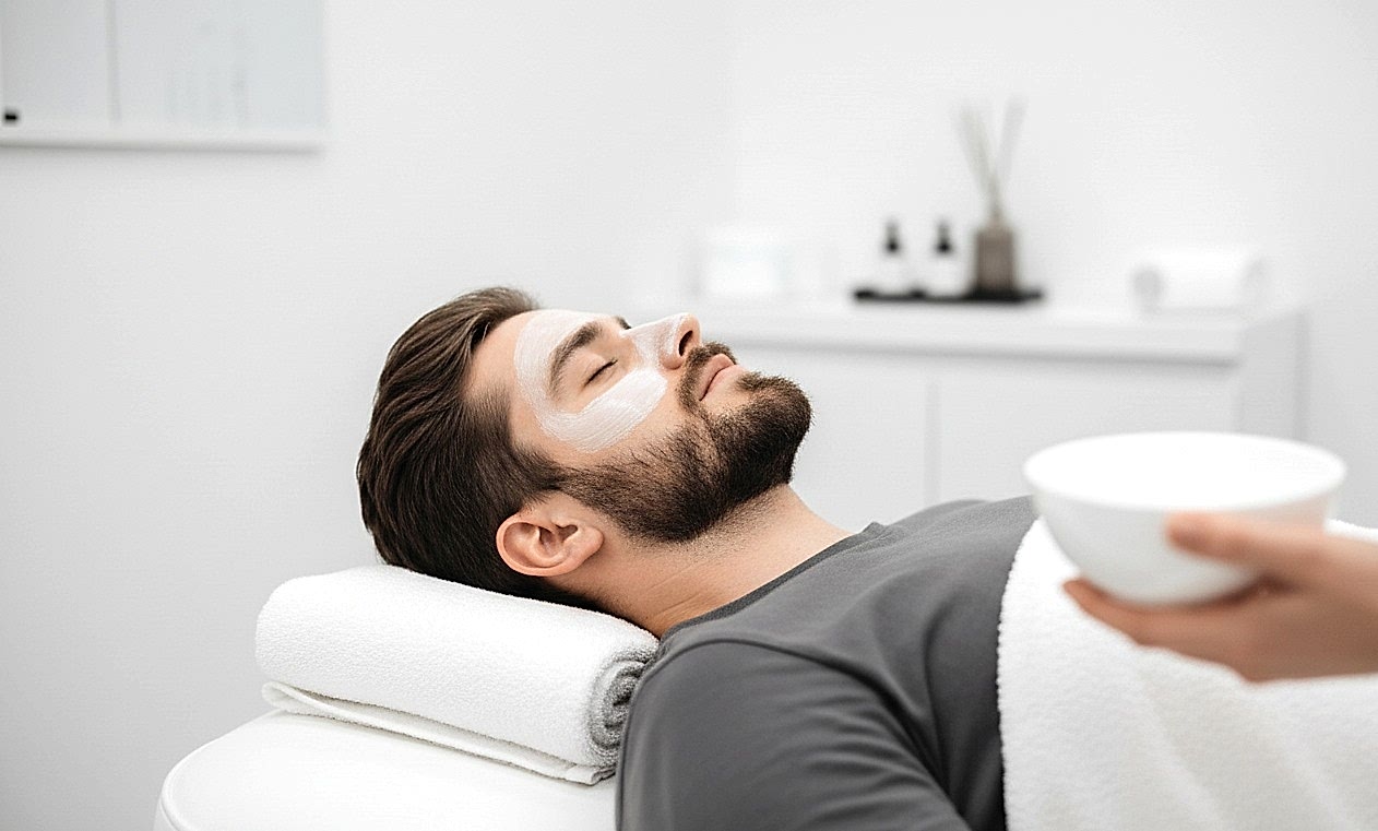 Мужской уход за лицом у косметолого в студии City Nails в Алматы