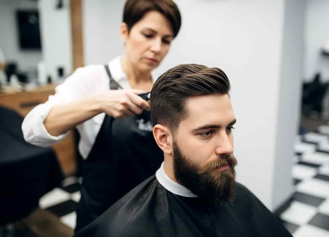 Мужская стрижка в салоне City Nails в Алматы