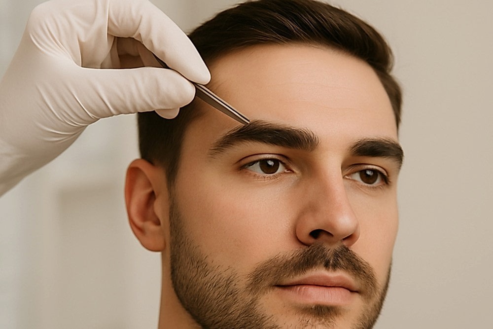 Коррекция бровей для мужчин